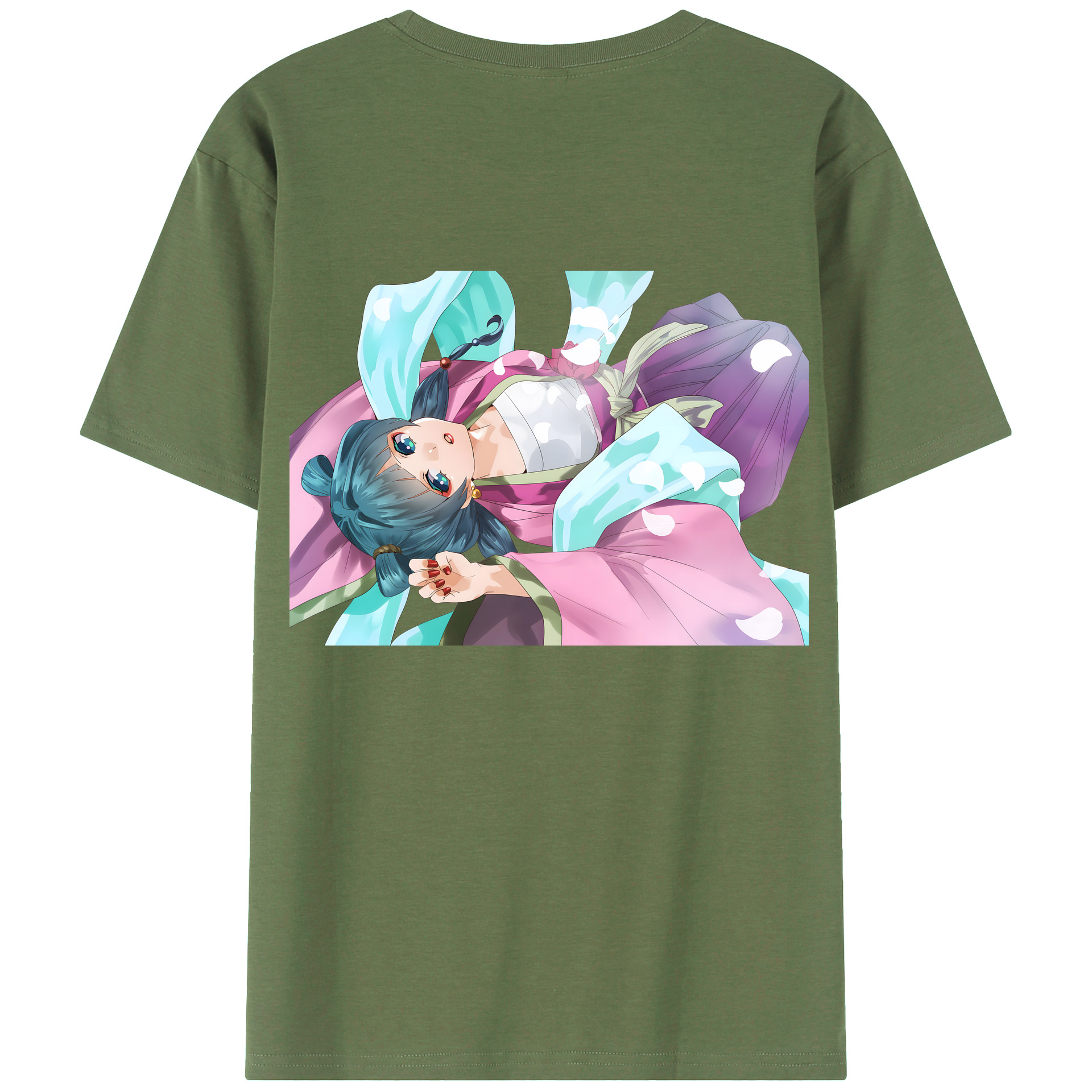 （画像用） 薬屋のひとりごと The Apothecary Diaries 綿100％ メンズ半袖Tシャツ（バックプリント） 通気性